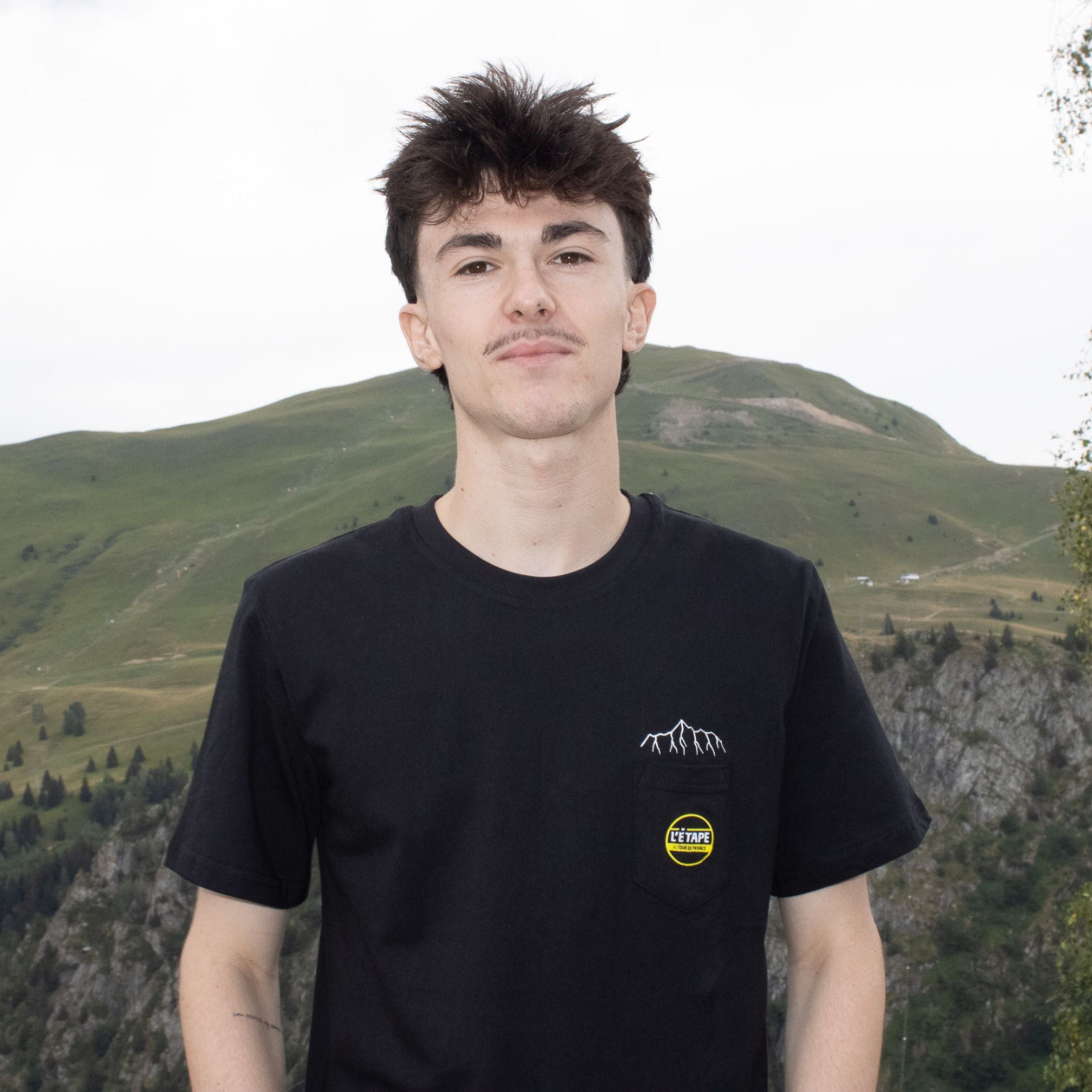 T-shirt Etape du Tour Montains Mixte Noir