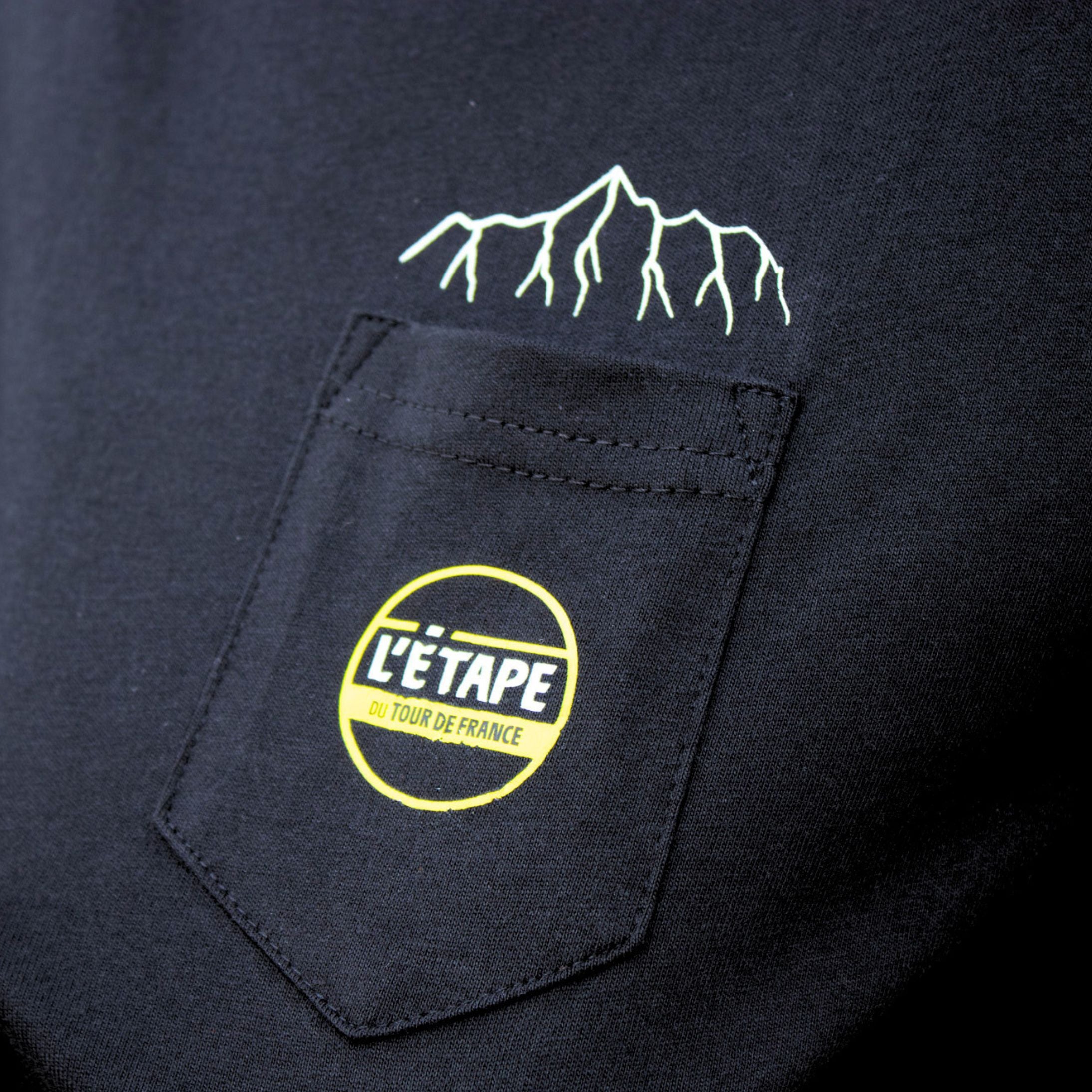 T-shirt Etape du Tour Montains Mixte Noir