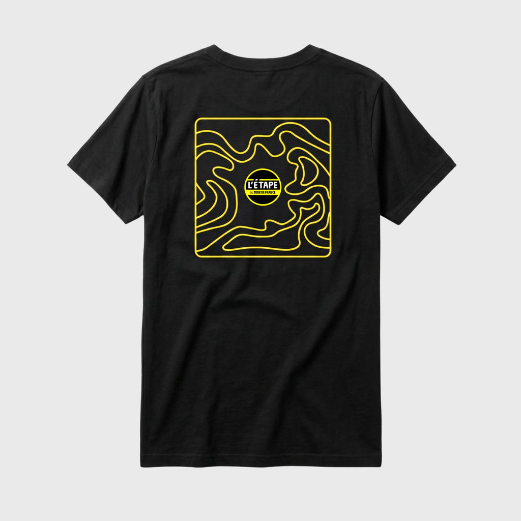 Unisex T-Shirt Etape du Tour Map Black