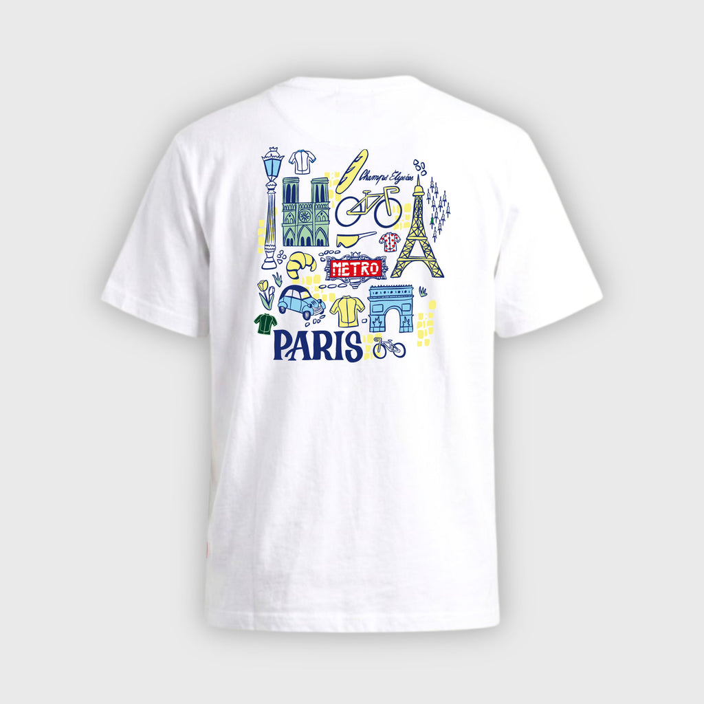 T-shirt Tour De France Méli-Mélo Blanc Mixte