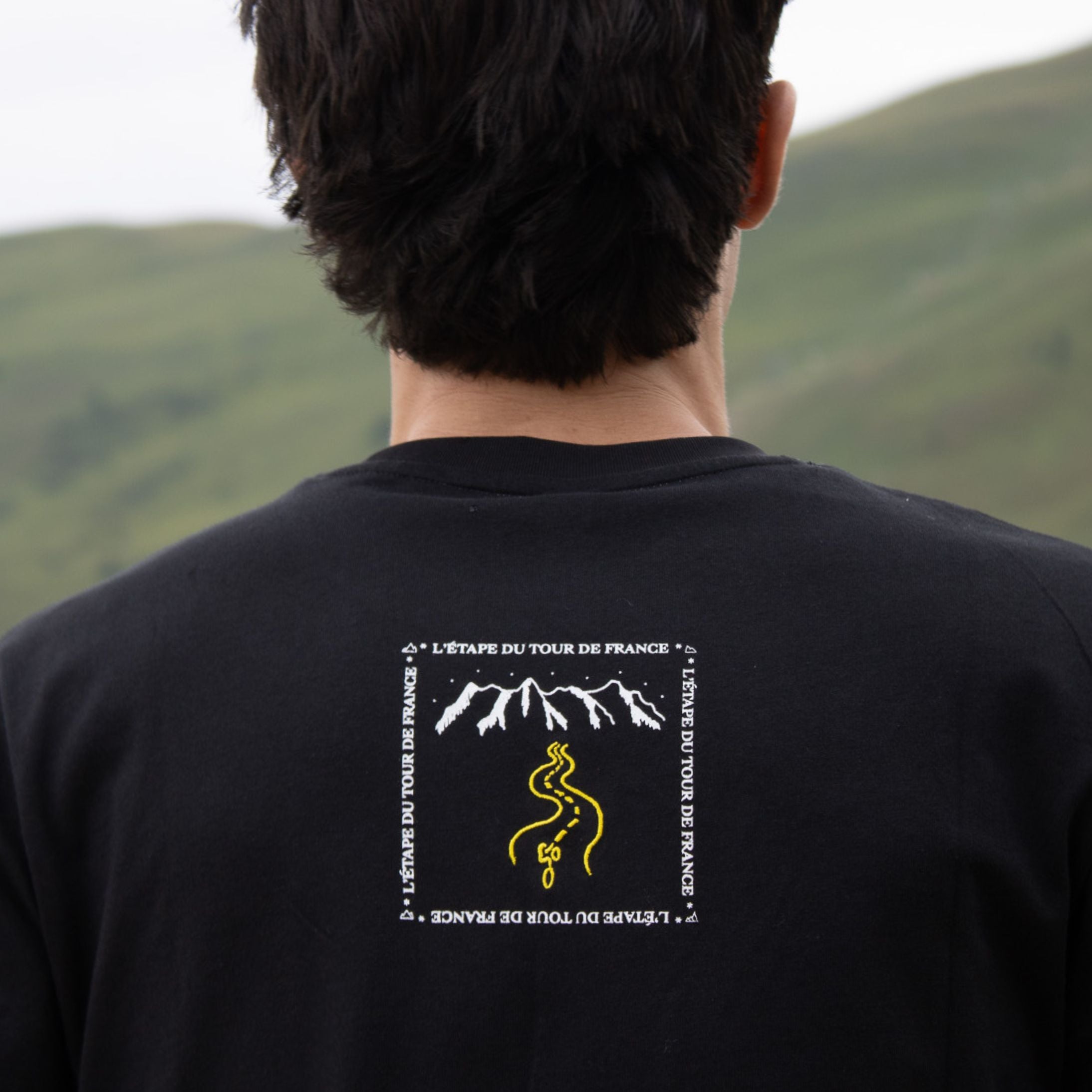 T-shirt Etape du Tour Montains Mixte Noir