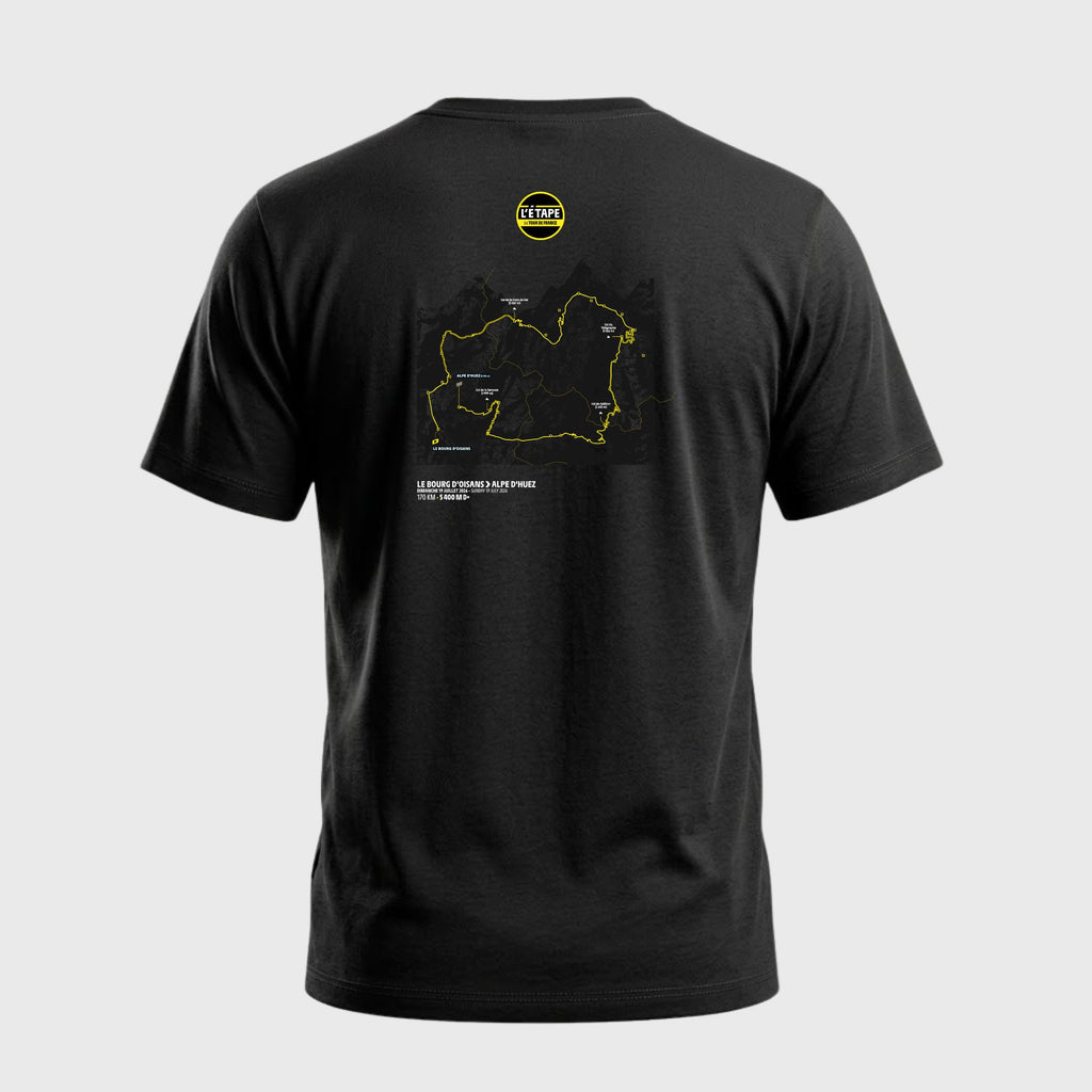 T-shirt Etape du Tour Parcours 2026 Mixte Noir