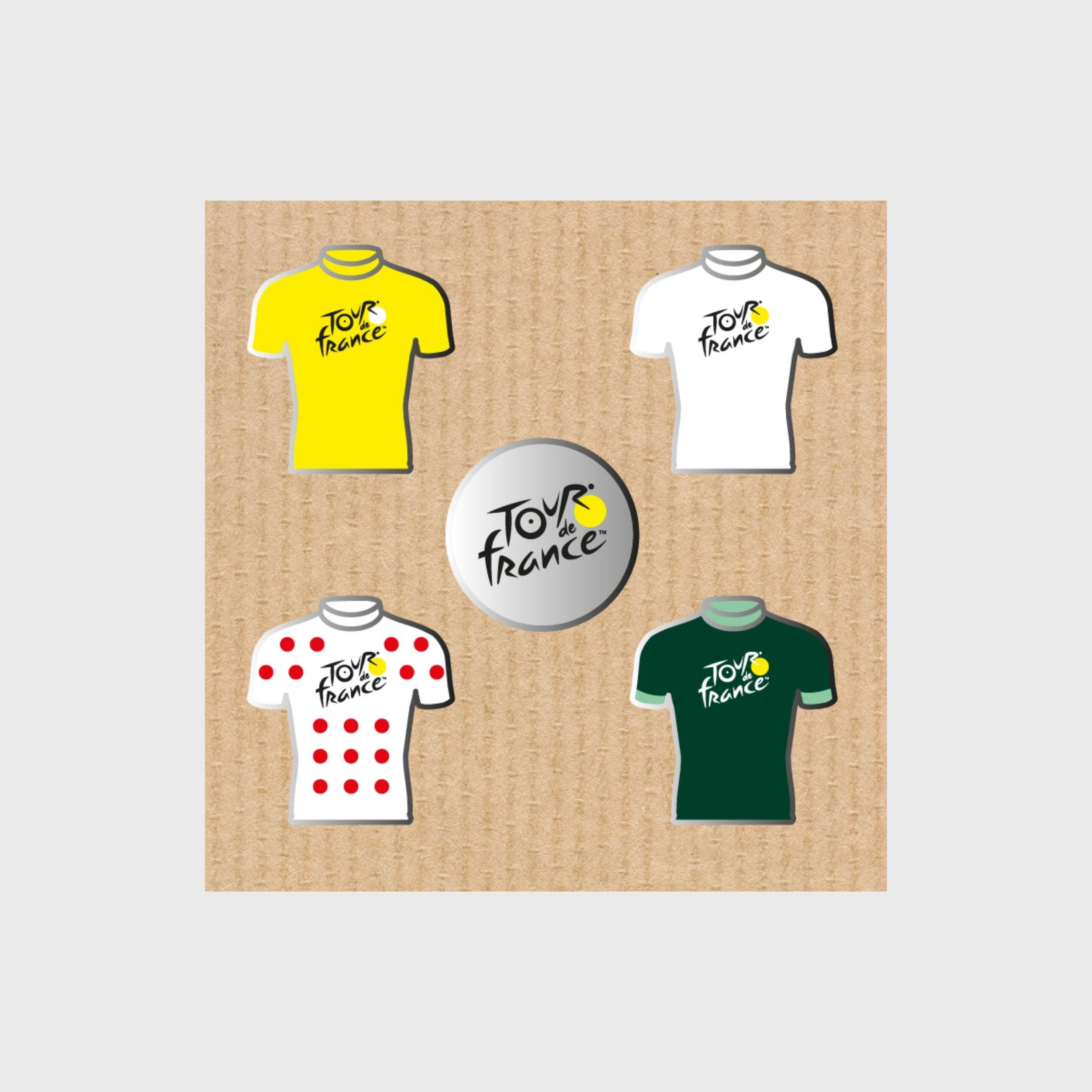 Tour de France 4-Jersey Pin Set